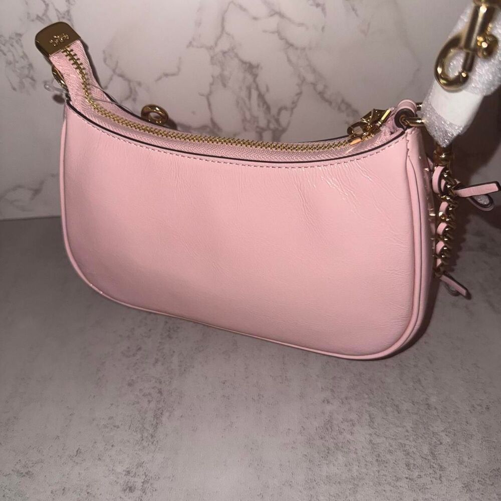 Coach Pink Teri Mini Crossbody Bag With Bows - Picture 2 of 8